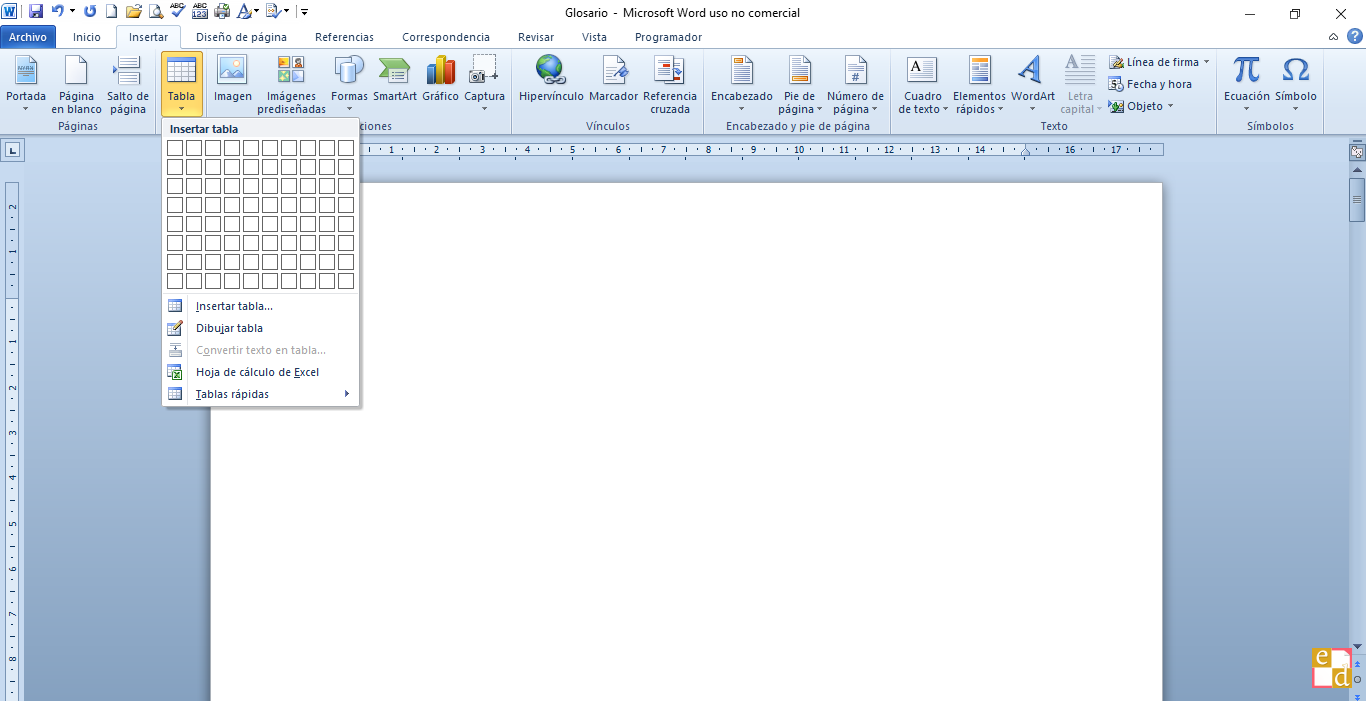 Un glosario en Microsoft Word | Las herramientas del escritor (6)